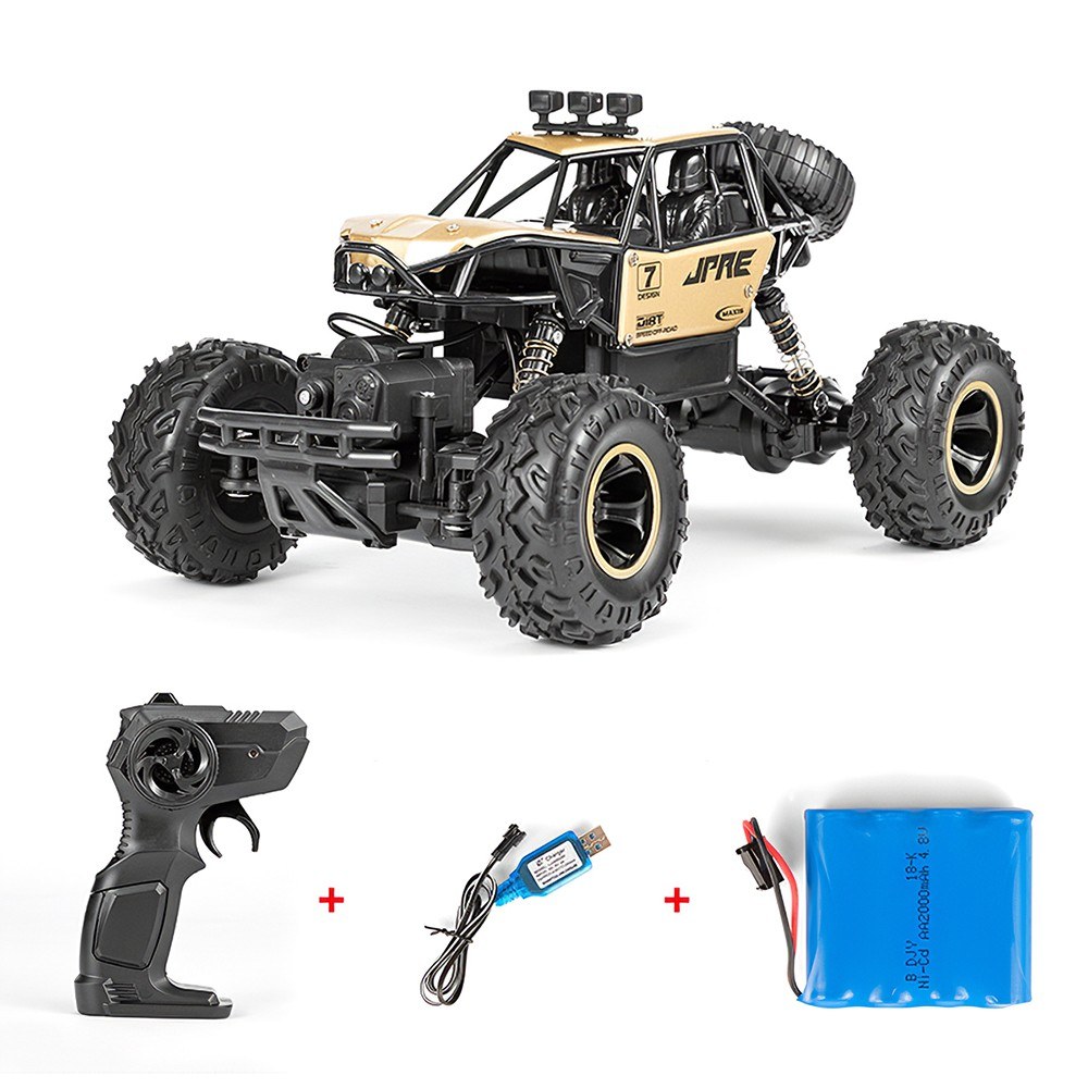 2.4GHz 4WD 1/16 Off-Road Buggy Alloy RC Car High Speed 15km/h RTR