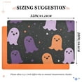 thumbnail image 6 of Yayeee Doormat for Indoor Entrance 32" x 20" Non Slippery Floor Rug, Halloween Orange Ghosts, 6 of 8