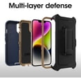thumbnail image 3 of OtterBox Defender Series Rugged Cell Phone Case with Holster Clip Kickstand, Navy, 3 of 6