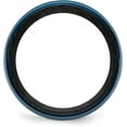thumbnail image 2 of Chisel Black Carbon Fiber with Brushed Blue IP-plated Stainless Steel 8.2mm Band - Ring Size 8.0, 2 of 6
