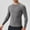 Gray, variant on Mens Compression Long-Sleeve Shirts Athletic Base Layer Cool Dry Workout Shirts Sports Running Tops