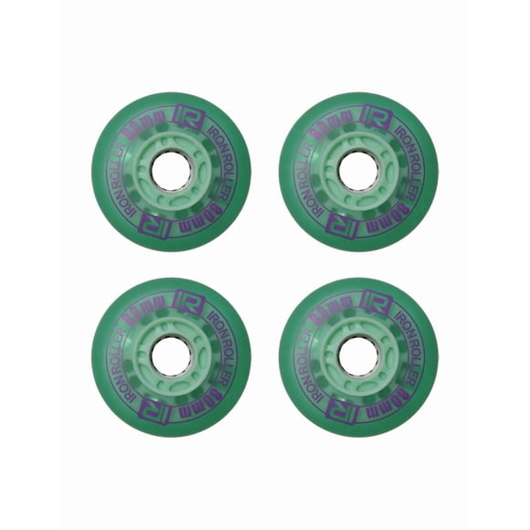 Kit De 4 Llantas Led Verde De 80mm Para Patines
