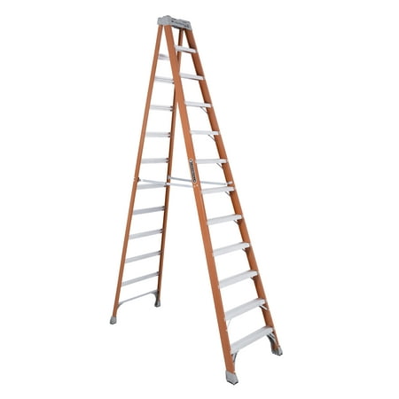 Louisville Ladder FS1512 12 ft. Fiberglass Step Ladder, Type IA, 300 lbs. Load