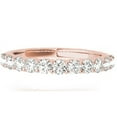 thumbnail image 3 of AoneJewelry 0.33 Carat Diamond Wedding Prong Set Band In 10K Solid Rose Gold, 3 of 5