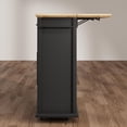 thumbnail image 6 of Mobile Kitchen Island Car with Wheels, 2 Glass Door Cabinets, 3 Open Shelves & 2 Drawers, Spice Rack & Towel Holder Cart with Trash Storage Cabinet for Small Kitchens, Dining Rooms, Camping, 6 of 9