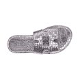 thumbnail image 2 of Wavsuf Slides for Women Solid Beach Casual Summer Silver Slides Slippers Size 7.5, 2 of 8