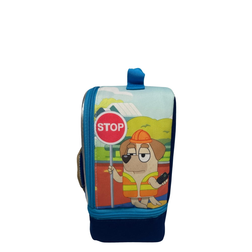 Bluey Dual Compartment Reusable Child's Polyester Lunch Kit
