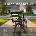 thumbnail image 4 of Upgraded Rear Child Bike Seat,Back Mount Kid's Bike Seat with Foot Pedals Back Rest Handrail, Designed for Children Aged 18 Month to 8 Years Old,Easy Installation, 4 of 11