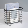 thumbnail image 2 of mDesign Steel Magazine Holder Storage Organizer Bin - Matte Black, 2 of 5