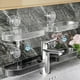 thumbnail image 1 of Estante para grifo de baño con ventosas, estante de almacenamiento montado en la pared, plástico transparente o gris de 20", soporte de carga fuerte, orificios de drenaje, organizador multiusos para, 1 of 7