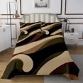 thumbnail image 1 of Erosebridal Abstract Stripes Coverlet Set King,Modern Lines Bedding Set,Gradient Decor,Breathable,3 Pieces, 1 of 5