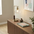 thumbnail image 6 of Fuska Glass Globe Metal Table Lamp with Antique Brass Finish, 6 of 8