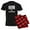 With Red Plaid Pant, variant on CafePress - Risk It Painting Pajamas - Men's Dark Loose Fit Cotton Pajama Set