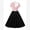 01 Pink Black, variant on IWEMEK Women 2 Piece Outfit Sets Cap Sleeve Solid Black Crop Top Tshirt Ribbed Knit High Waist Flowy Skirt Size M