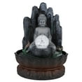 thumbnail image 4 of Buddha Desktop Fountain Decor with Light - Unique Resin Home Tabletop Ornament (EU Plug 220V), 4 of 14