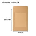 thumbnail image 2 of Unique Bargains A4 Clear Single Sided Mailing Photos Full Face Window Envelopes, Brown 10 Pack, 2 of 5