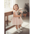thumbnail image 6 of BemeyourBBs Toddler Baby Girl Fairy Butterfly Dress Glitter Tulle Tutu Dress Sleeveless A-Line Pageant Princess Dress with Sequin Wing Summer Clothes, 6 of 9
