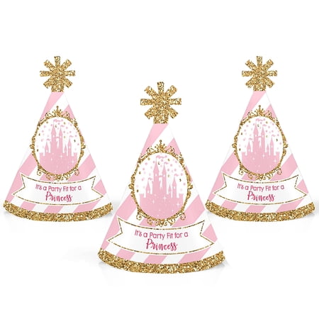 Little Princess Crown Mini Cone Baby Shower Or Birthday Party Hats