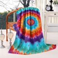 thumbnail image 2 of Colorful Tie Dye Mandala Pattern Blanket,Comfortable Soft Flannel Throw Blanket,All Season,Warm Lightweight Blankets for Sofa Bed Couch Living Room Chair,40"x50", 2 of 4