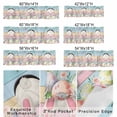 thumbnail image 2 of Valance Curtains for Kitchen Windows Spring Easter Eggs Bunny Tail Floral Rod Pocket Valance Floral on Colorful Wood Short Window Curtain Topper for Bedroom Living Room Bathroom 54x18in,1&nbsp;Panel, 2 of 9