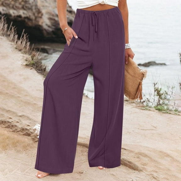 SIYUDAN Pants For Women Womens Pants Casual PurpleAdult Trousers For Women Comfy Pants Women Work Cargo Pants Women High Waisted With Pockets Fall Pants For Women