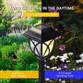 thumbnail image 4 of 6 Pack Color Changing Solar Lights Outdoor Garden Decor,Auto ON/Off Solar Pathway Lights Outdoor Waterproof, Warm-Light, 4 of 5