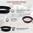 thumbnail image 5 of Danolapsi Fire Pit Ring 36 Inch Outer/30 Inch Inner Diameter, 10 inch Height Fire Pit Insert 1.5mm Thick Heavy Duty Solid Steel, Fire Pit Liner DIY Campfire Ring Above or In-Ground for Outdoor, 5 of 8