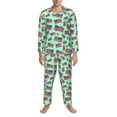 thumbnail image 3 of Naloa Usa Flag Men’s Pajamas Set - Long Sleeve Button Down Sleep Shirt and Pajama Bottoms Sleepwear Set-XX-Large, 3 of 7