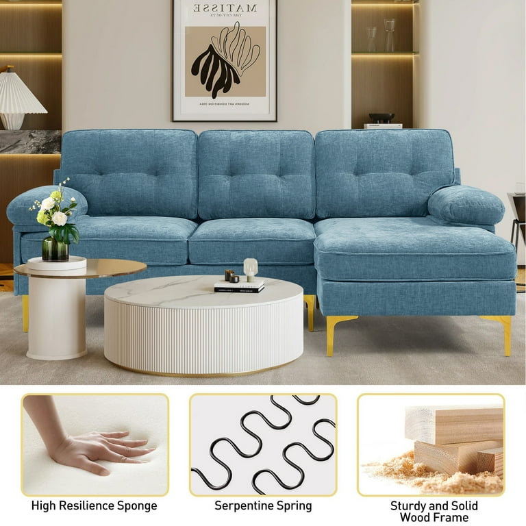 INGALIK Convertible Sectional Sofa Couch, L-Shaped Couch INGALIK Convertible Sectional Sofa Couch, L-Shaped Couch