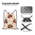 thumbnail image 6 of Easygdp Fall Turkey Drawstring Backpack, Beach Sackpack, Travel Sackpack Lightweight for Sports, Gym, Travel, Swimming - Medium, 6 of 9