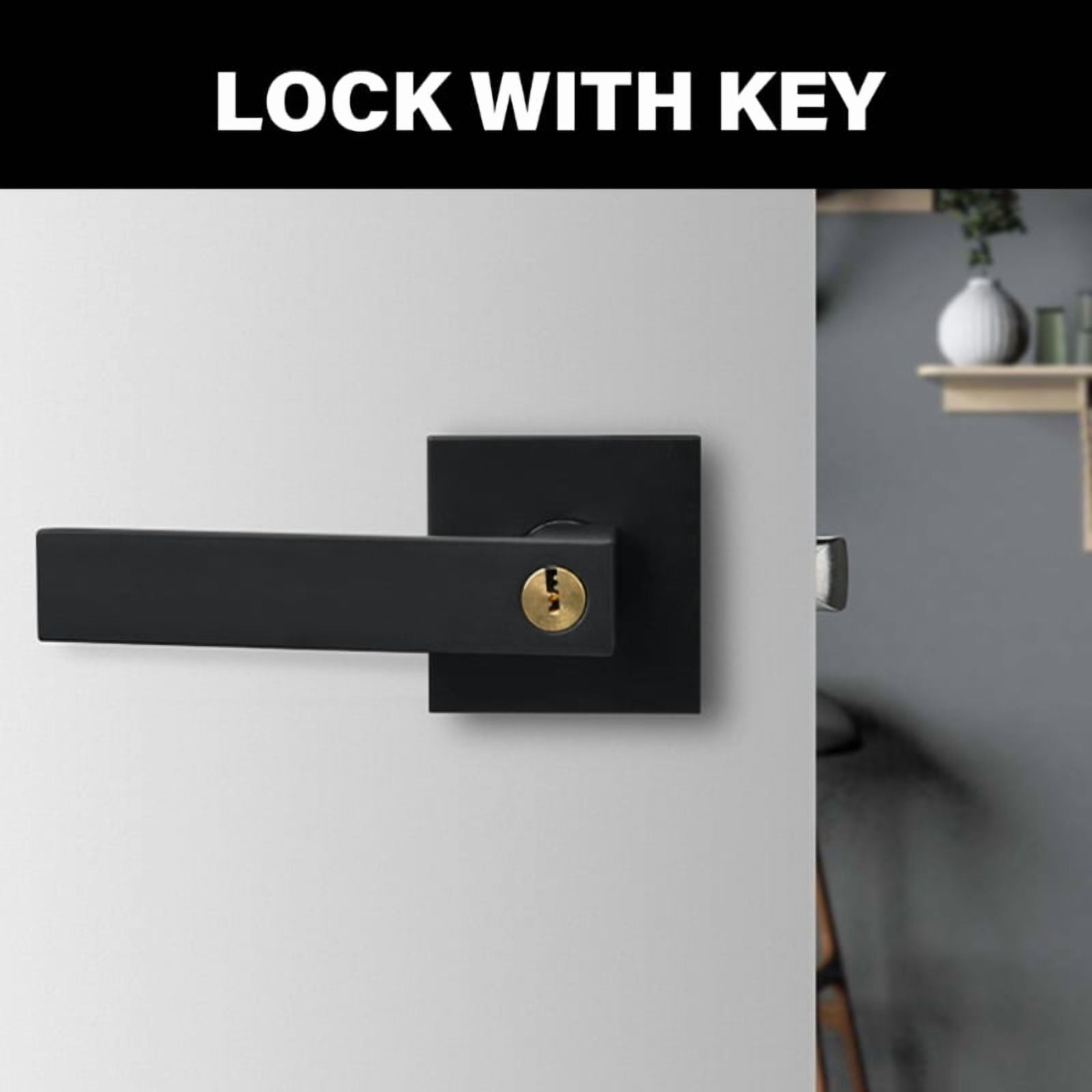 Square Privacy Door Lever Closet Door Interior Heavy Duty Door Knob