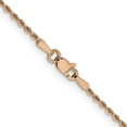 thumbnail image 4 of Leslie's 14K Rose Gold 1.5mm Diamond-Cut Rope Chain (Weight: 4.91 Grams, Length: 24 Inches), 4 of 5
