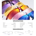 thumbnail image 6 of Xagger Polarized Lightweight UV400 Wrap Around Sport Sunglasses for Men Women Baseball Softball Running Glasses, 6 of 6