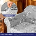 thumbnail image 2 of Subrtex Sofa Slipcovers Stretch Couch Covers 2-Piece Spandex Printed Furniture Protector Home Decor (Gray, Loveseat), 2 of 6