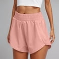 thumbnail image 2 of Women's Summer Athletic Running Shorts with Side Zipper Pockets Elastic Waist High Slit Casual Workout Gym Sports Daily Wear Outfit, 2 of 5