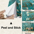 thumbnail image 4 of Peel and Stick Wallpaper Almond Blossom Branches White Flowers Turquoise Impressionist Style Modern Art Wall Mural Decor Self Adhesive and Removable 100in x 144in, 4 of 8