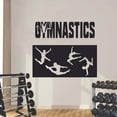 thumbnail image 2 of Gymansts Poses Silhouette Gymnastics Motivation Quote Wall Sticker Art Decal for Girls Boys Room Bedroom Dance Studio Garage House Fun Home Decor Stickers Wall Art Vinyl Decoration Size (8x10 inch), 2 of 3