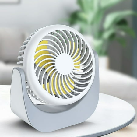 

Lydiaunistar Desktop Small Fan Rechargeable Desktop Fan Portable office Student Dormitory Home Mini Fan Mute