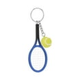 thumbnail image 1 of MKHSQHDG Today's Deals Tennis Keychain Mini Tennis Rackets with Ball Keychain Key Ring, 1 of 9