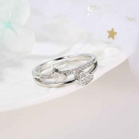 

crgrtght Clearance Heart-to-heart Live Mouth Temperament Female Heart-shaped Opening Suitable for everyone to use