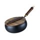 thumbnail image 5 of Sartén wok de hierro, sartén para saltear, olla doméstica, fondo plano con tapa y madera 28 cm, 5 of 9