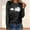 Black, variant on Runfenguu Y2K Top Graphic T Shirts Women'S Casual Fashion Long-Sleeve Crewneck Pullover Round-Neck Printing T-Shirt