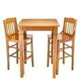 thumbnail image 2 of Beechwood Mountain 3 Piece Solid Wood Schoolhouse Bar Set in Mahogany, 2 of 5