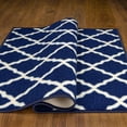 thumbnail image 2 of Ottomanson Glamour Collection Non-Slip Rubberback Moroccan Trellis Design Indoor Area Runner Rug, 2 of 7