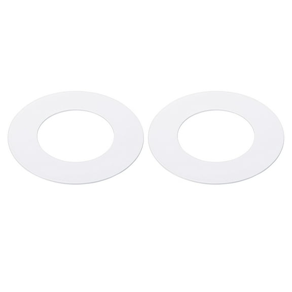 Uxcell Metal Goof Trim Ring, 2.79" OD 1.57" ID Circular Ceiling Light Ring Trims, Matte White 2Pack