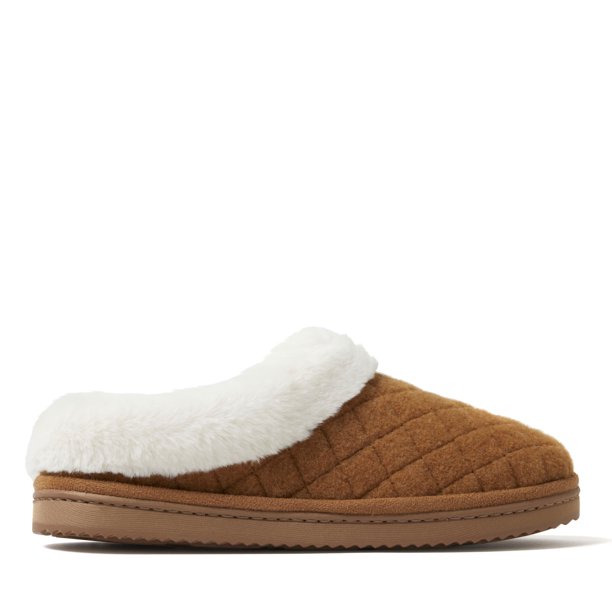 Dearfoams Cozy Comfort Women's Wool Inspired Clog Slippers - Walmart.com