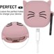 thumbnail image 3 of RV Funda Protectora de Silicona Compatible con Auriculares Samsung Galaxy Buds Pro+(2021) / Buds Pro (2021) /Buds2（2021）/Buds Live (2020), Anime Cat - Rosa Rojo Verde, 3 of 5