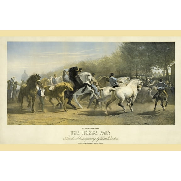 Print: The Horse Fair. From The Celebrated Painting By Rosa Bonheur