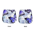 thumbnail image 3 of Gukieu Butterflies Print Women's Sports Shorts with Drawstring Elastic Waistband for Running, Yoga, Fitness-Small, 3 of 7