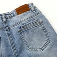 thumbnail image 4 of KIDSCOOL SPACE Kids Ripped Holes Fashion Elastic Band Inside Slim Jeans,Blue,5-6 Years, 4 of 6